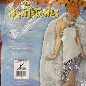 The Flintstones Costume with White and Black Dress